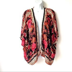 FOREVER 21 BOHO FLORAL WRAP